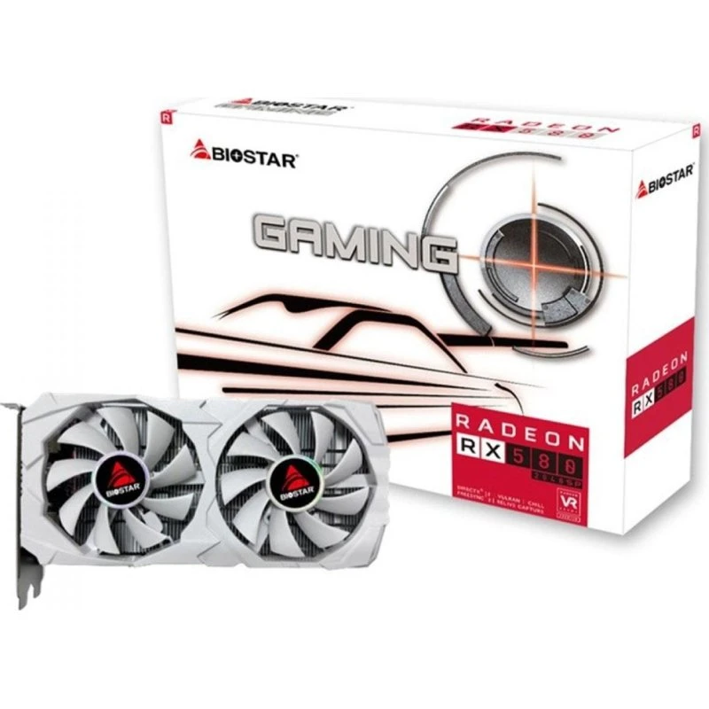 Biostar Radeon RX 580 8 GB White D5 Grafikkort