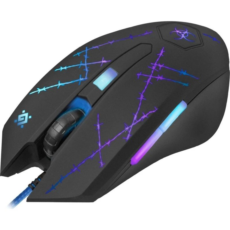 Defender Forced GM-020L Gaming Mus, Ambidextrøs, 3.200 DPI, USB