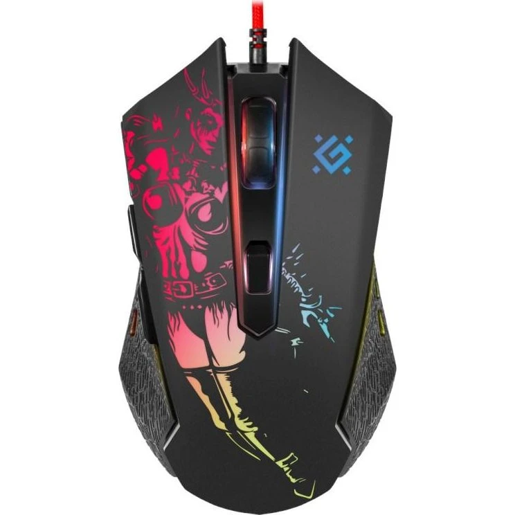 Defender GM-933 SinSister Optisk Gaming Mus, Sort, 7200 DPI
