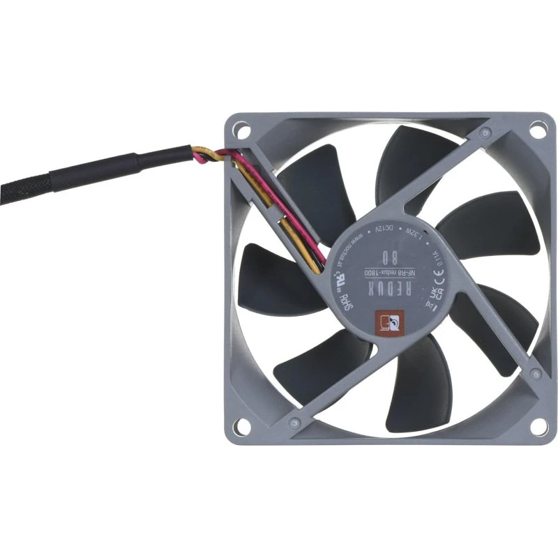 Noctua NF-R8 redux-1800 80 mm PC-blæser, sort/grå