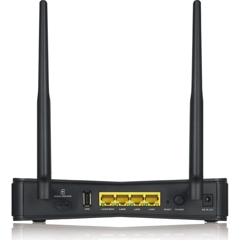 ZyXEL LTE-3301PLUS 4G LTE-A Dualband WiFi Router, Sort