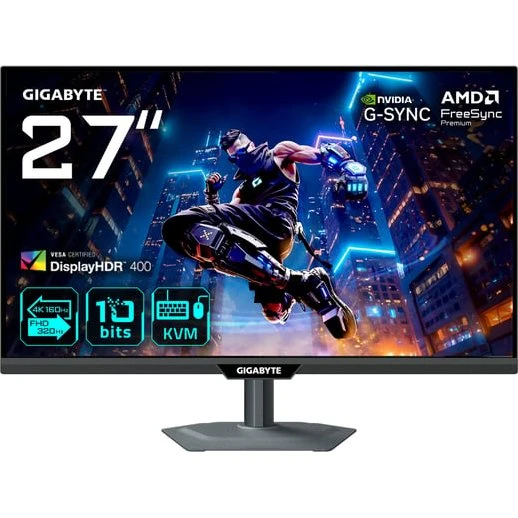 GIGABYTE M27UP 27" 4K Ultra HD Skærm, Sort