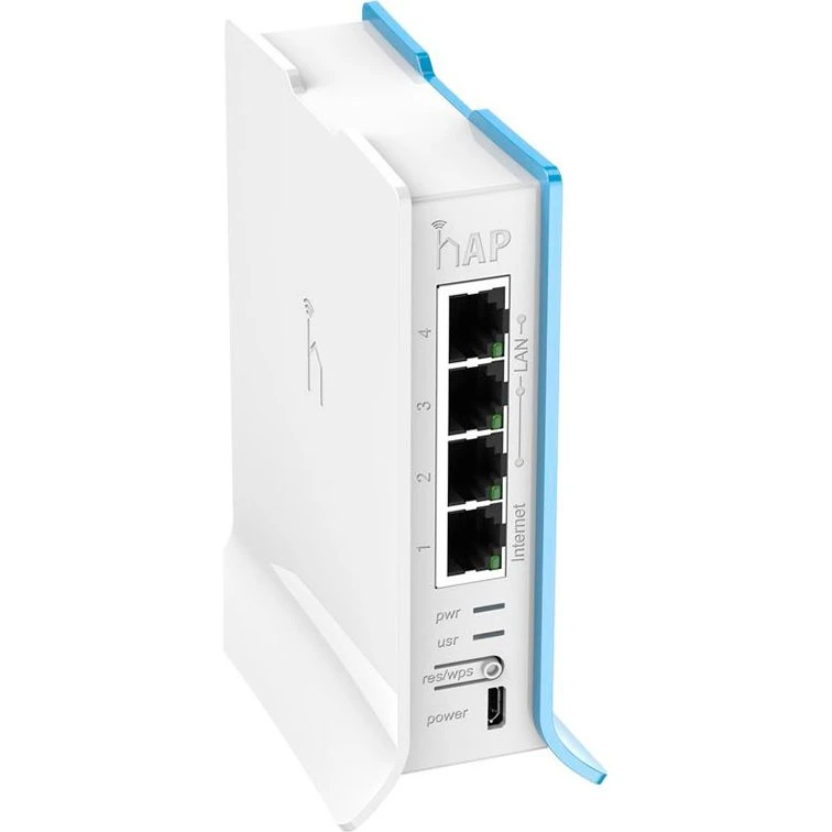 MikroTik hAP lite Trådløs router 4-port switch 2,4 GHz