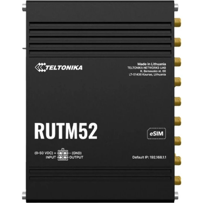 Teltonika RUTM52 5G Industriel Router – Dual 5G, Wi-Fi 5, 5x Gigabit LAN