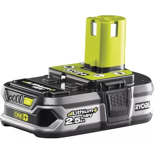Ryobi RB18L25 18V Li-ion Batteri 2,5 Ah (sort/grøn)