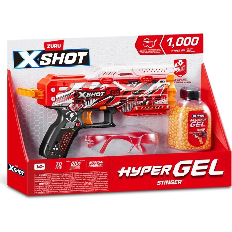 X-Shot Hyper Gel Stinger - 200 kugler, 1000 gelkugler med