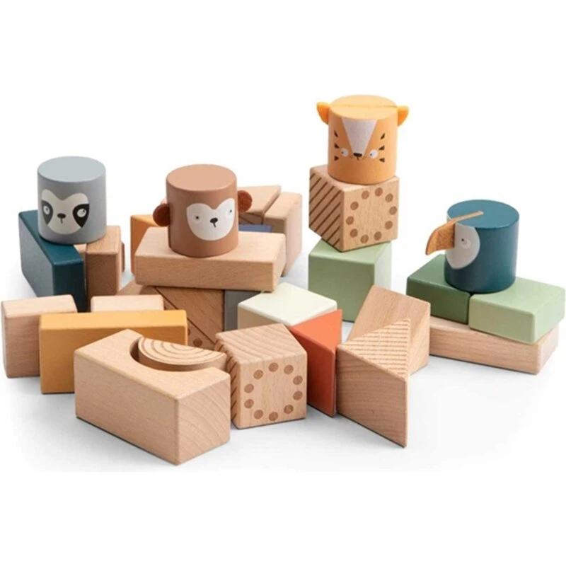 Sebra Byggeklodser Totem Wildlife Animals