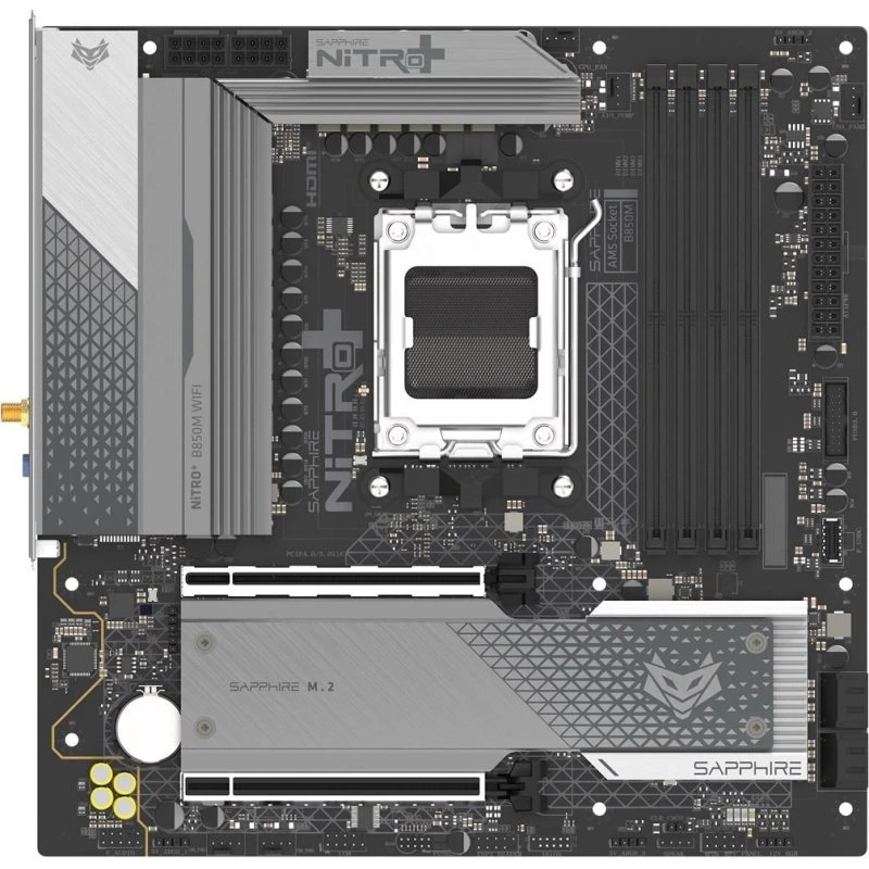 Sapphire NITRO+ B850M WIFI AM5 mATX bundkort