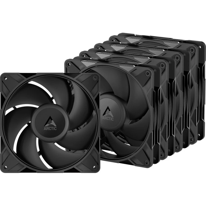 Arctic P14 Pro PST 140mm 5-pack Sort med LED
