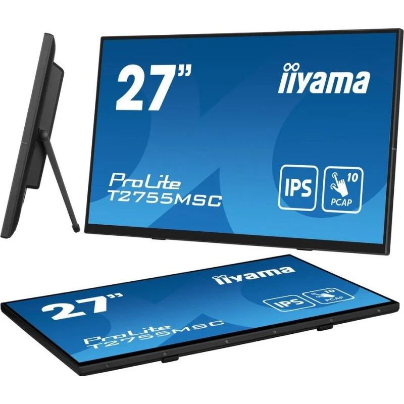 iiyama ProLite T2755MSC 27" IPS Touchscreen, 10-punkts PCAP, optisk bonding