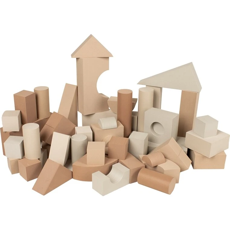 BabyTrold skumklodser 52 dele - Sand