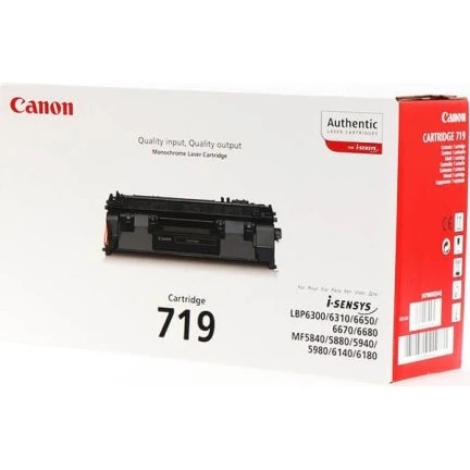 Canon Toner 719 Sort, 2.100 sider, Original