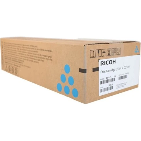 Ricoh Toner 408341 M C250H Cyan, 6300 sider