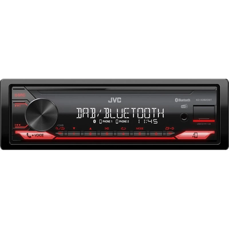 JVC KD-X282DBT Bilradio med Bluetooth og DAB+