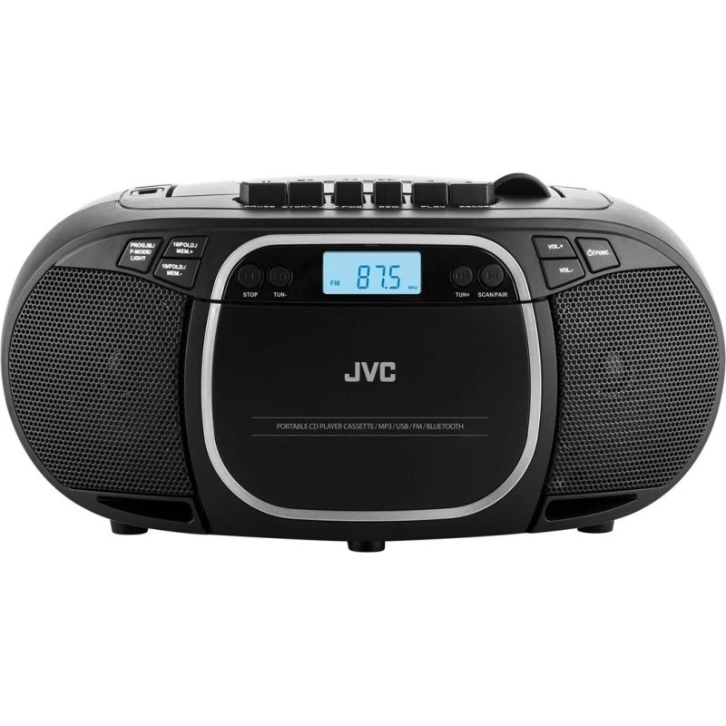 JVC RC-E451B Boombox, Sort, Bluetooth, CD, USB, 3,2 W RMS