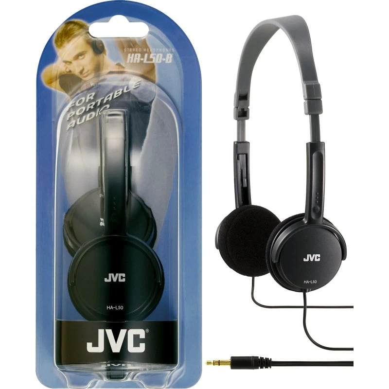 JVC HA-L50-B Hovedtelefoner Sort