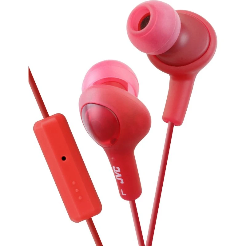 JVC FR6 Gumy Plus Mic Rød In-Ear Hovedtelefoner