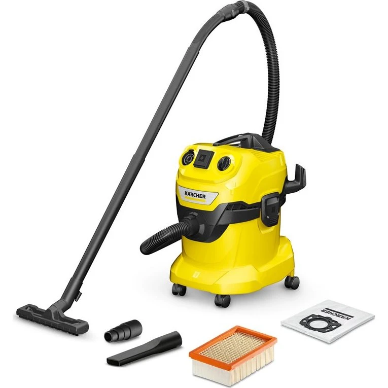Kärcher WD 4 P V-20/5/22 Støvsuger, 1000W, 20L, Gul