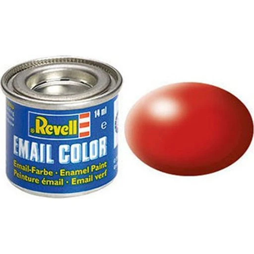 Revell Emaljemaling 330 Fire Red Silk Mat 14 ml