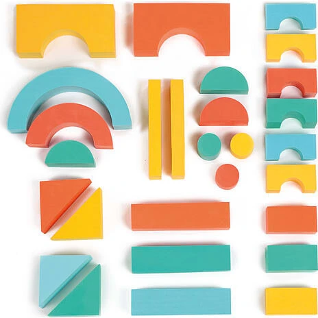 LUDI skumklodser – 28 farverige klodser