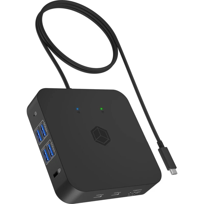 ICY BOX IB-DK4090-C USB-C Dockingstation med 3 HDMI og 1GbE