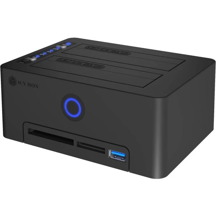 ICY BOX IB-1233CL-CR HDD/SSD-dockingstation, sort