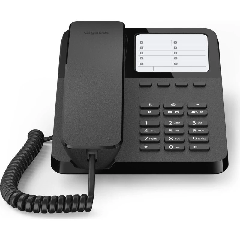 Gigaset Desk 400 Analog Telefon, Sort