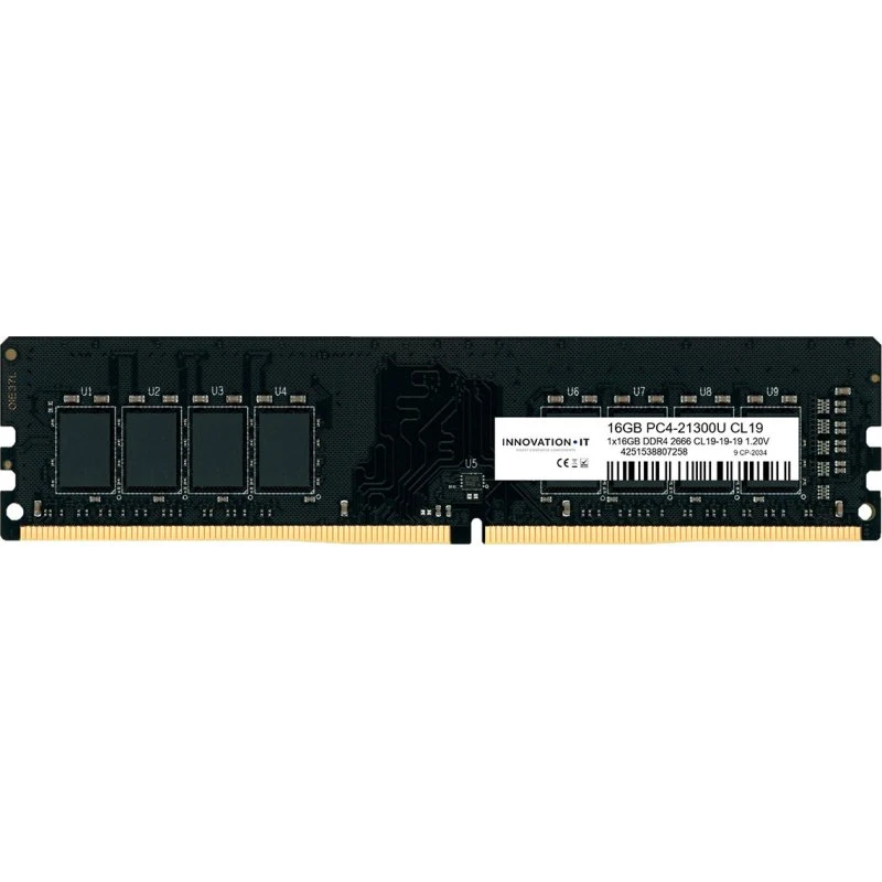 Innovation IT DDR4 16GB 3200 MHz CL22 1,2V Sort