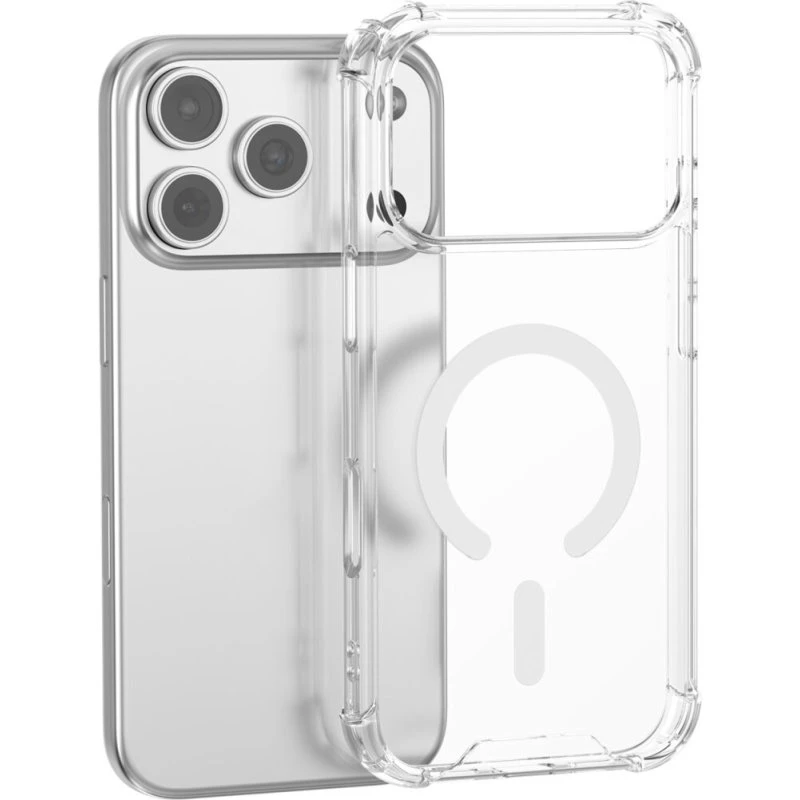 4Smarts Hybrid Ibiza Cover til iPhone 17 Pro Max - Transparent, MagSafe-kompatibel