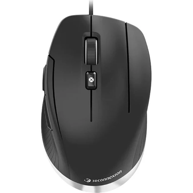 3Dconnexion CadMouse Compact - Optisk USB-mus, 7 knapper, Sort