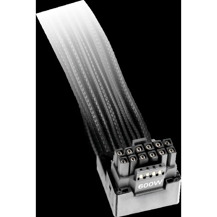 be quiet! 12VHPWR 90° Reverseret Kabel 70 cm Sort