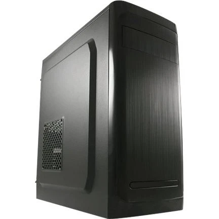 LC Power Classic 7034B Miditower, sort, børstet aluminium