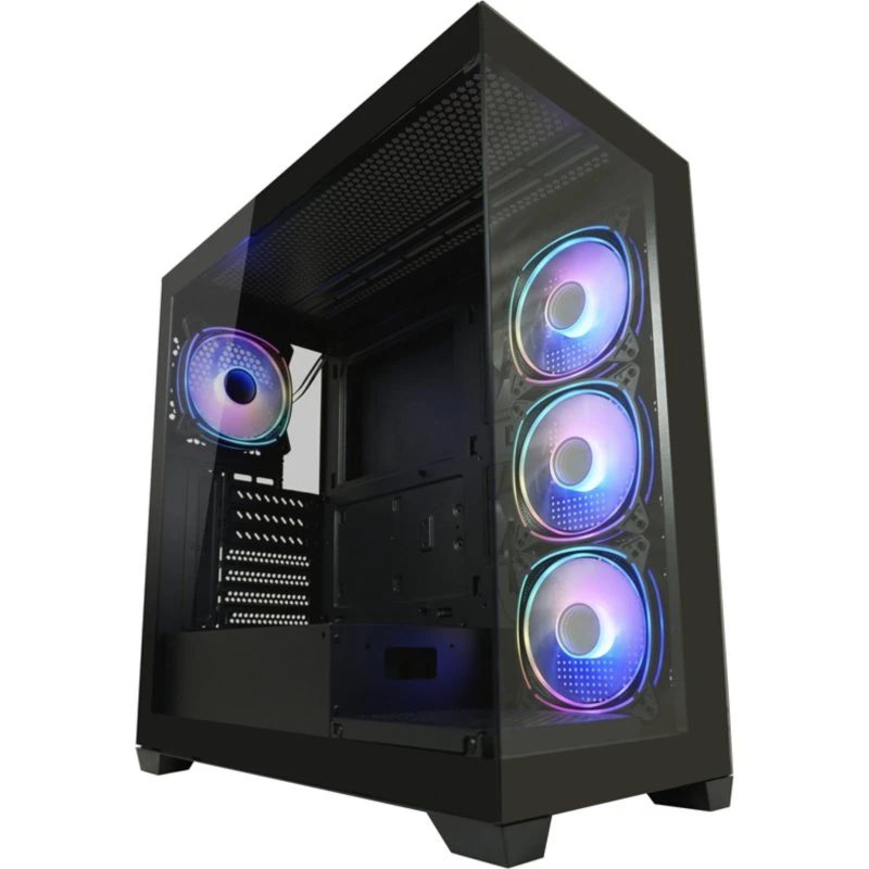 LC Power 715B Midi-Tower ATX Sort med Glasvindue