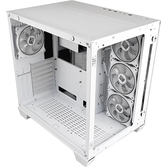 LC Power Stormwatch_X 807W Hvid Mid Tower Gaming Kabinet