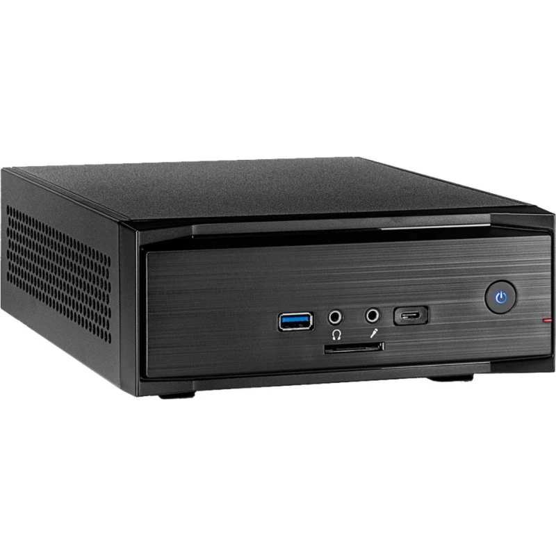 Inter-Tech MW-01 II ITX Mini-ITX Kabinet, Sort, USB-C