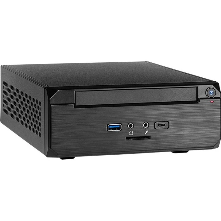 Inter-Tech MW-02 II Mini ITX Kabinet, Sort