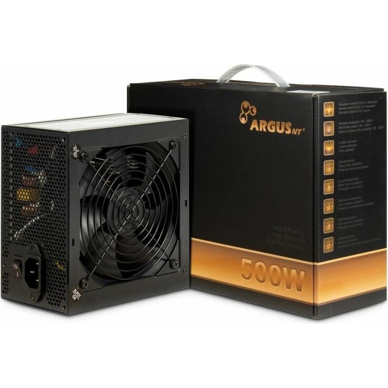 Inter-Tech Argus BPS-500 500W 80 PLUS Bronze, sort