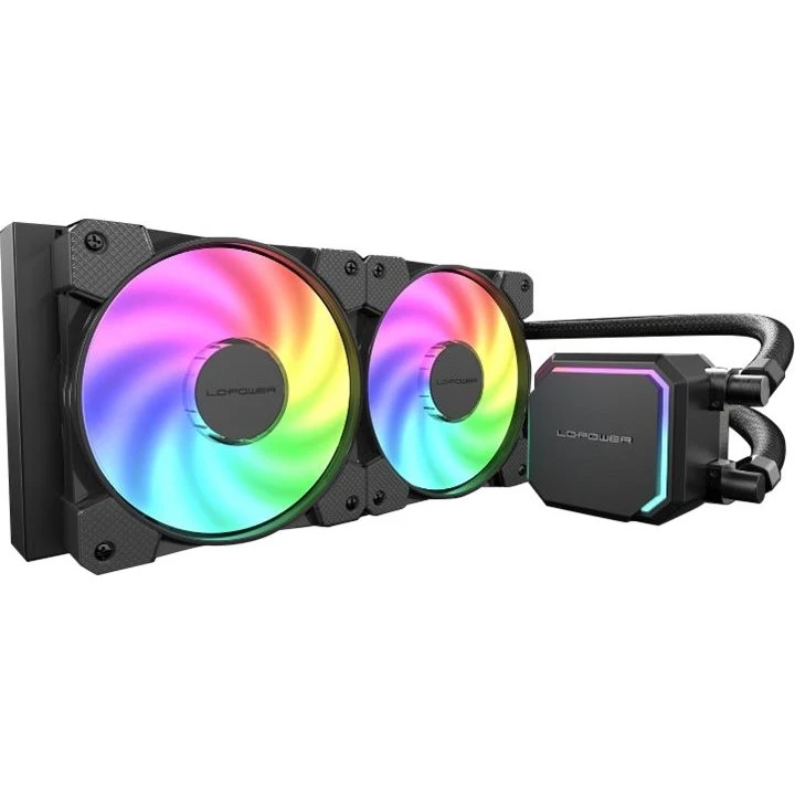 LC Power JetFlow 240mm CPU Vandkøler, Sort