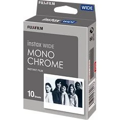 Fujifilm Instax Wide Monochrome WW 1 - Sort/hvid film, 10 fotos