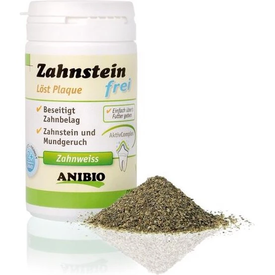 Anibio Zahnstein Frei 60 g – forebygger tandsten hos hund & kat