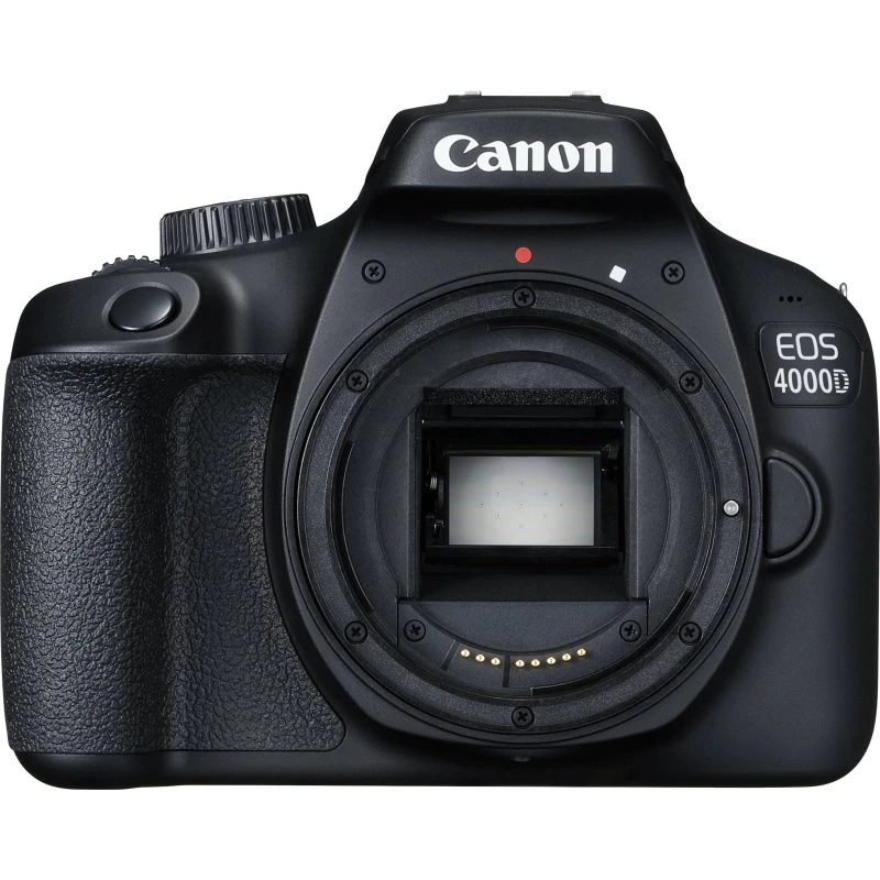Canon EOS 4000D 18 MP + EF-S 18-55 mm DC III (sort)