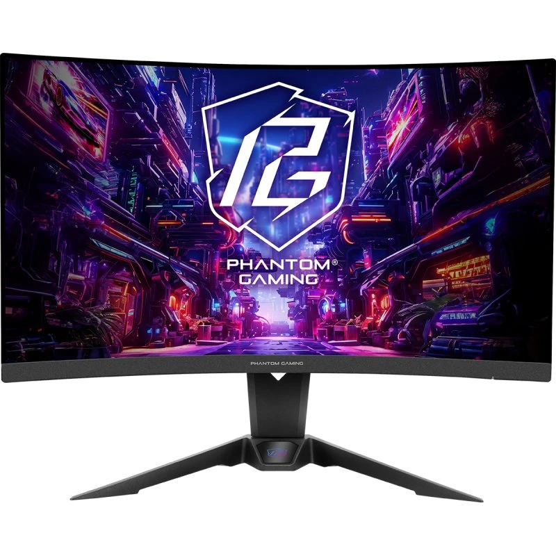 ASRock Phantom PG27QRT2A 27" QHD 180Hz Curved Gaming Skærm