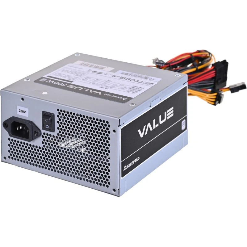 Chieftec VALUE APB-500B8 500W ATX strømforsyning, sølv
