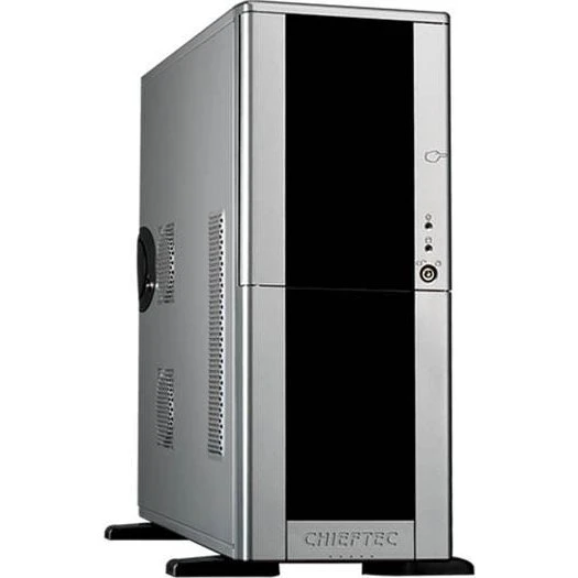 Chieftec LCX-01SLSLB Sølv Midi-Tower med 400W Strømforsyning