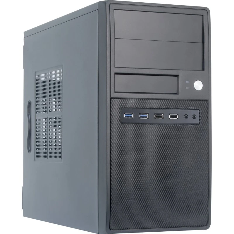 Chieftec CT-04B-350GPB 350W Micro-ATX Tower, Sort