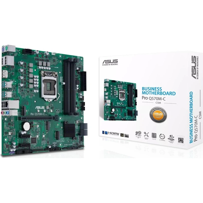 ASUS Pro Q570M-C/CSM LGA1200 micro ATX bundkort
