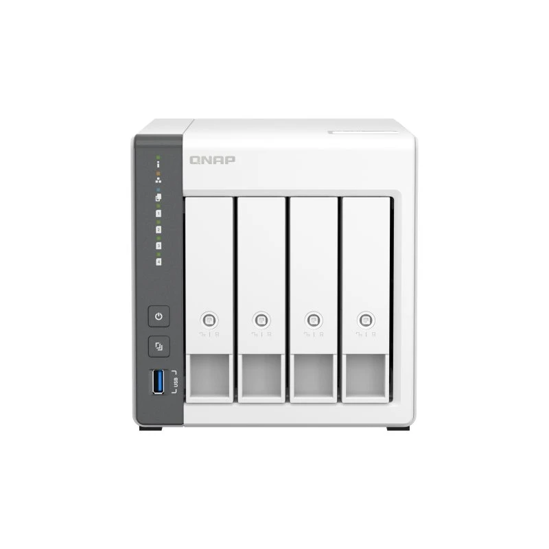 QNAP TS-433-4G NAS 4-bay ARM Cortex-A55 4 GB Hvid