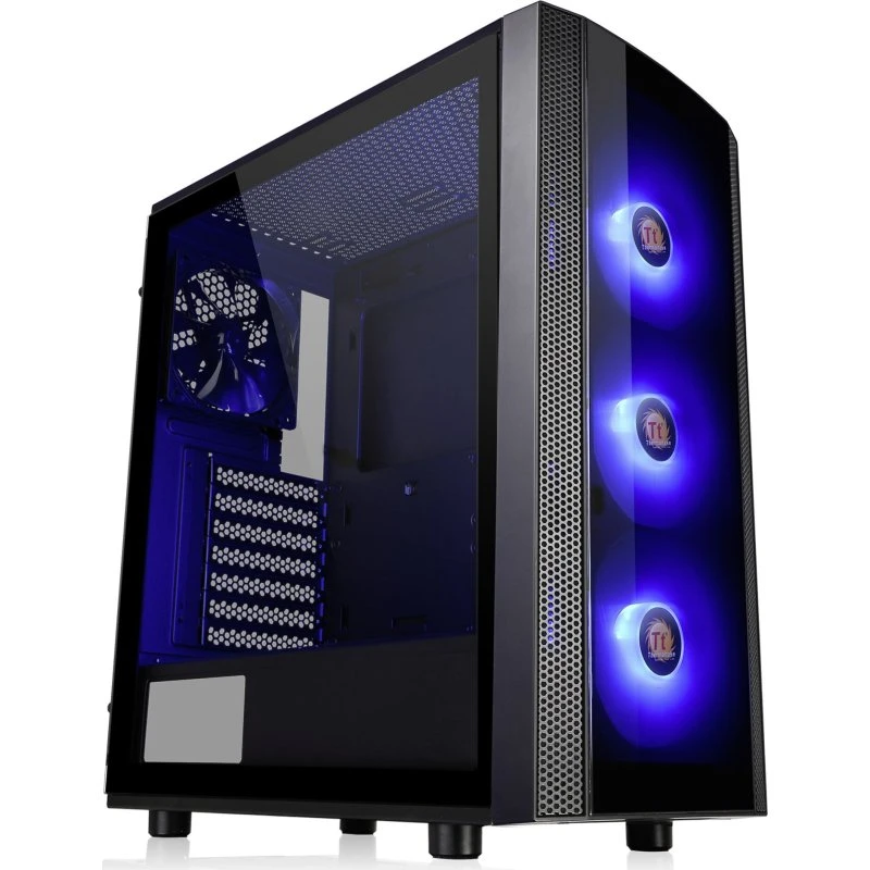 Thermaltake Versa J25 TG RGB Miditower - Sort
