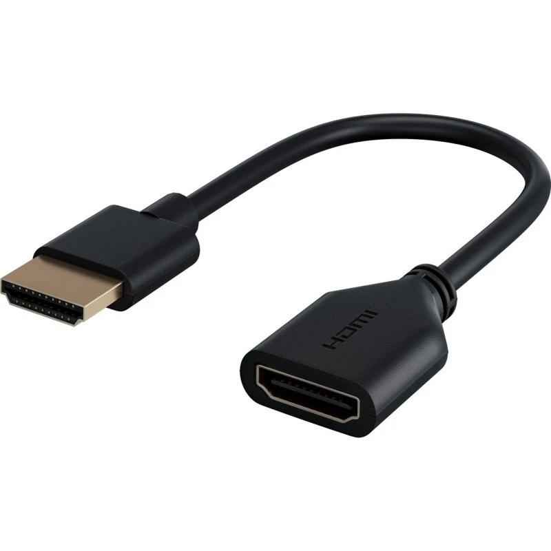 Goobay HDMI Flex-Adapter 0,1m Slim, Sort
