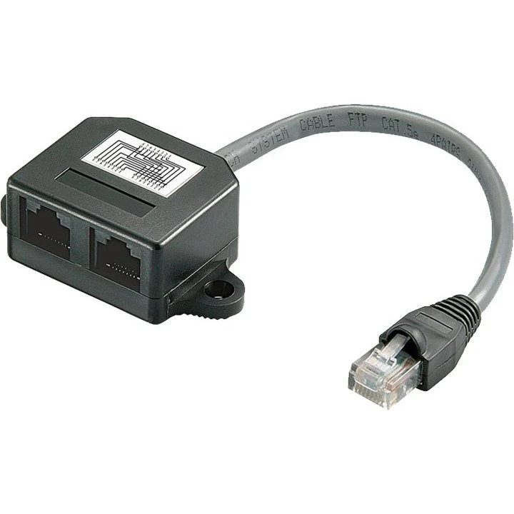Goobay RJ45 Y-splitter 1:1, 15 cm - CAT 5